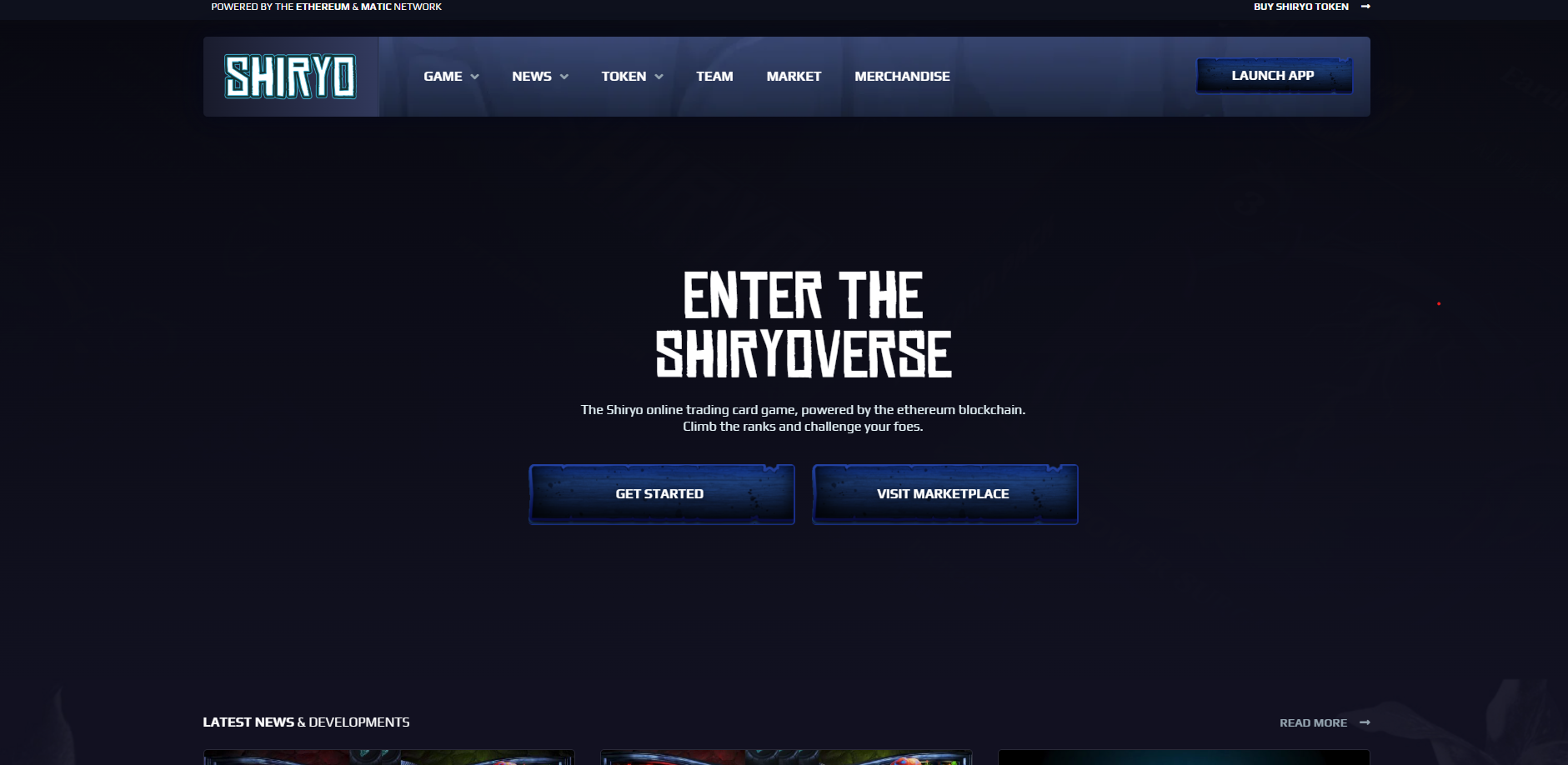 Shiryo NFT trading card game